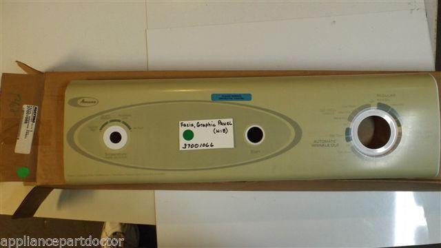 AMANA DRYER 37001066 Facia, Graphic Panel NEW IN BOX AMANA DRYER 37001066 Facia, Graphic Panel NEW IN BOX